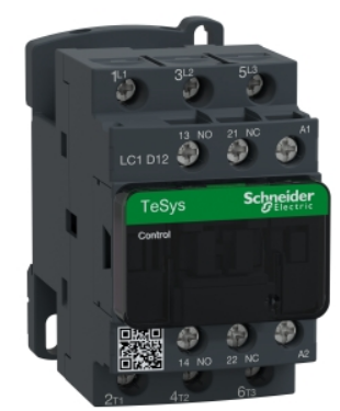 LC1D12E7 | TeSys D contactor - 3P(3 NO) - AC-3 - <= 440 V 12 A - 48 V AC coil