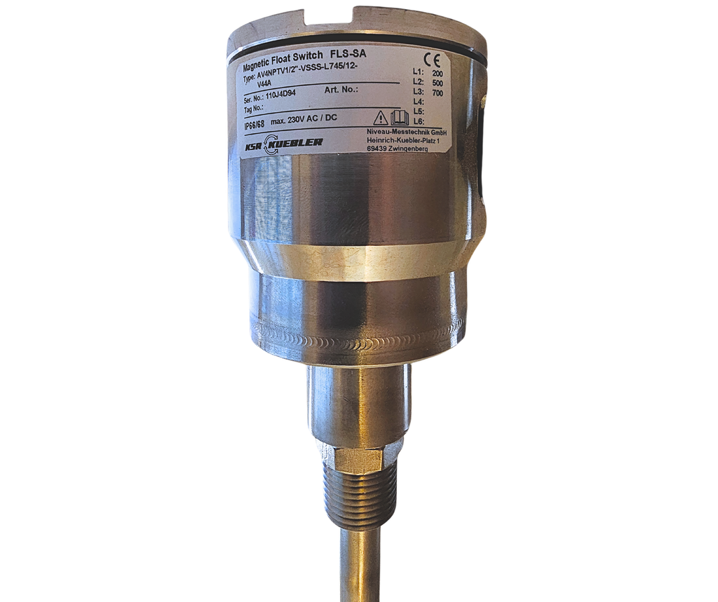 Wika Float Switch (level) Model FLS Standard Version, Connection housing or connector, low voltage