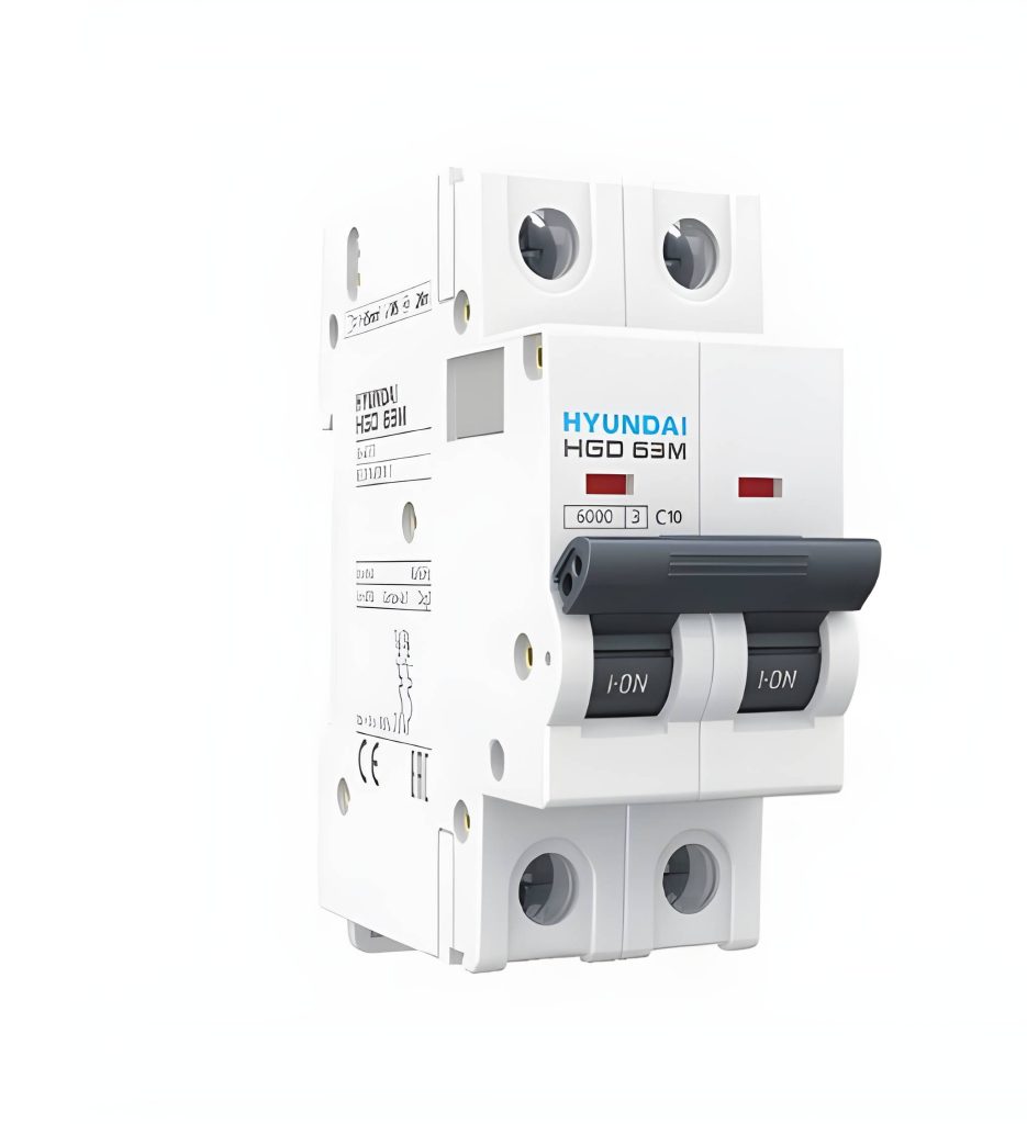 Hyundai Electric HGD63S2 MCB Circuit Breaker 2P, 4.5KA, 32A