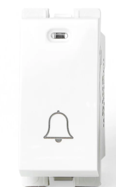 زر جرس ابيض مضئ السويدى بلو