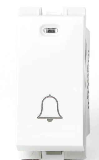 زر جرس ابيض مضئ السويدى بلو