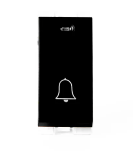 زر جرس اسود مضئ السويدى بلو
